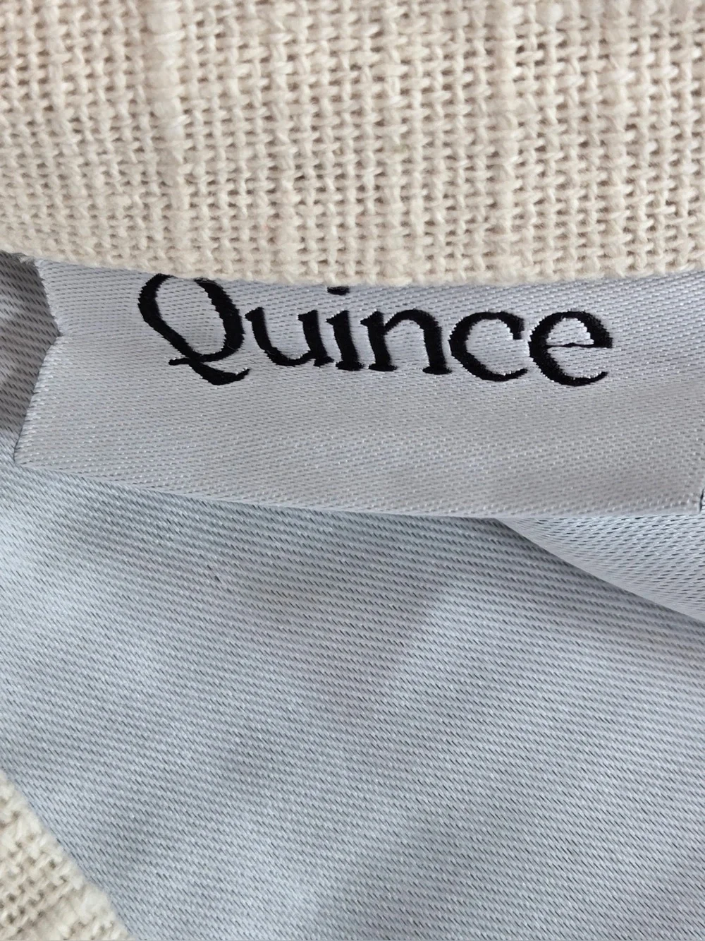 NWT QUINCE Set Of 2 48x96 Cotton Slub Room Darkening Curtains Natural 0728